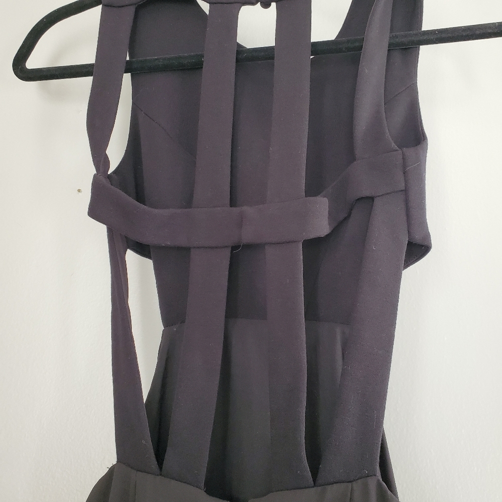 BCBG Black Flowy Maxi Cross Back Dress